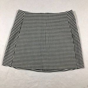 Urban Outfitters Skirt Womens Small UO Gingham Check Mini Skirt Black White
